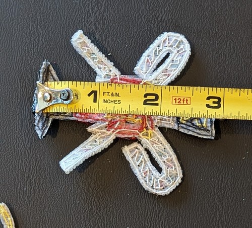 Lot of 6 Christmas-themed Multicolor Sequin & Bead Sew-On Appliques Patches - Picture 8 of 17