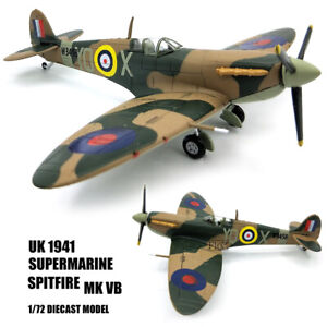 1/72 Britain 1941 Supermarine Spitfire MK Fighter Aircraft Model Military Plane