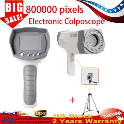 Electronic Colposcope Video Camera 800K pixel LED Handle + Tripod Machine USA