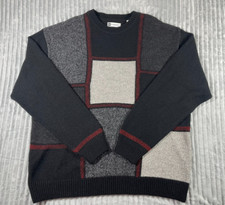 Bachrach Sweater Mens 2XL Multicolor Pullover Wool Blend Grandpacore Cosby Italy