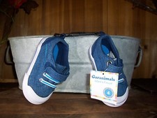 GARANIMALS BOYS TODDLER ATHLETIC SHOES SIZE 5 BLUE WHITE CASUAL PLAY SHOES NEW