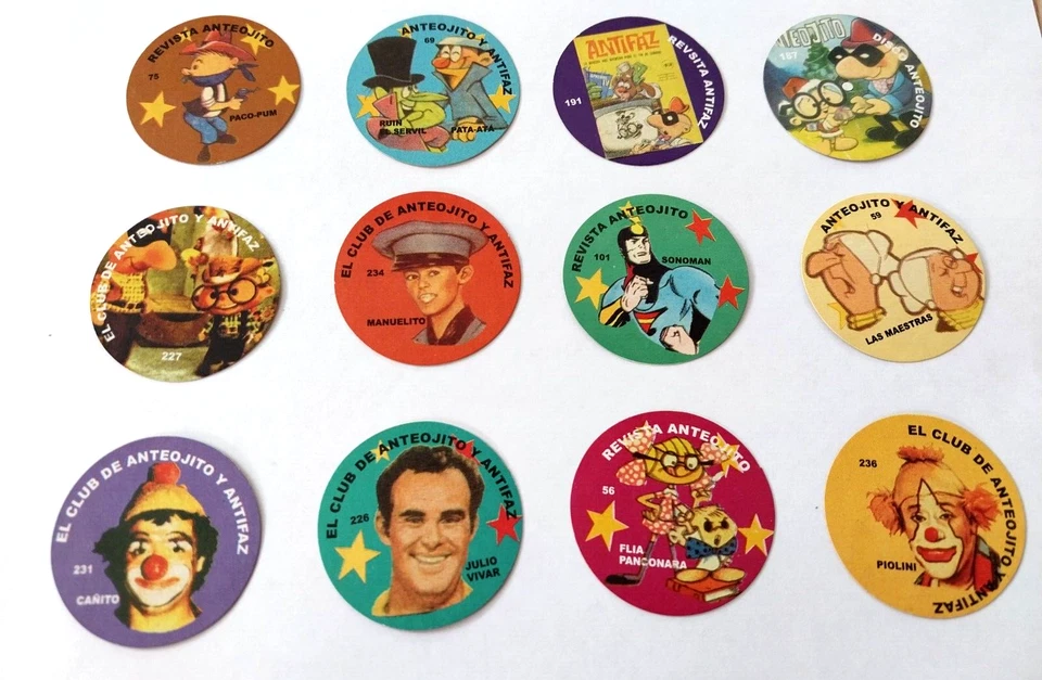 Garcia Ferre Cartoon Disc Set Anteojito & Antifaz Rare Argentina 60s 70s (12x) - Image 2 of 4