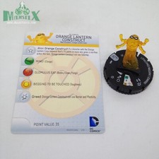 Heroclix War of Light set Orange Lantern Construct 001 Common figure w/card 