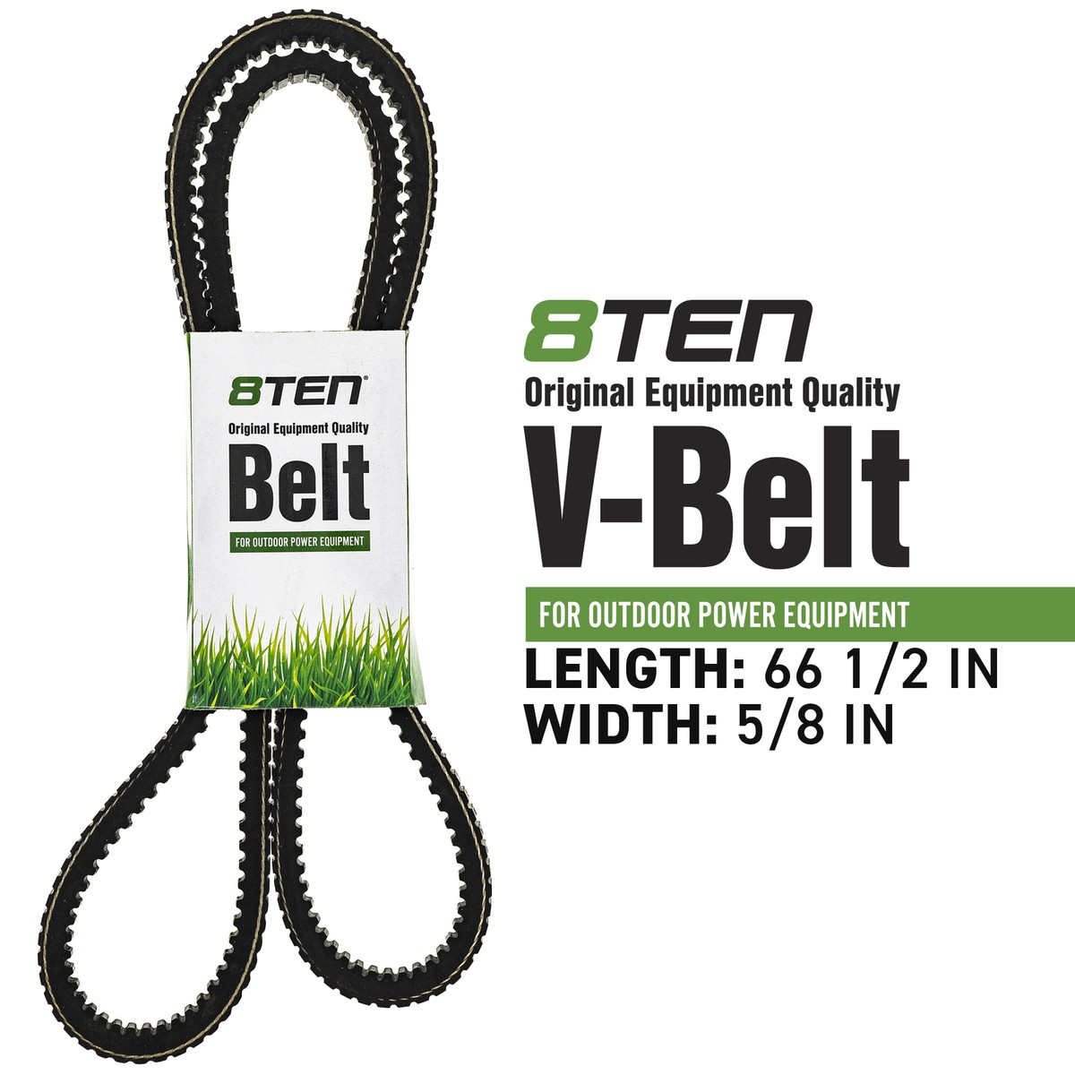 8TEN Double Cogged Belt for John Deere X300 X304 X320 X324 X340 