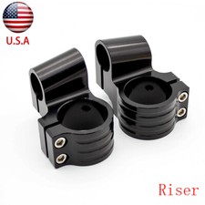 35mm 1" Rised Fork Clip on Clip-on Handlebar Head Clamp 10 Degree Moto Universal