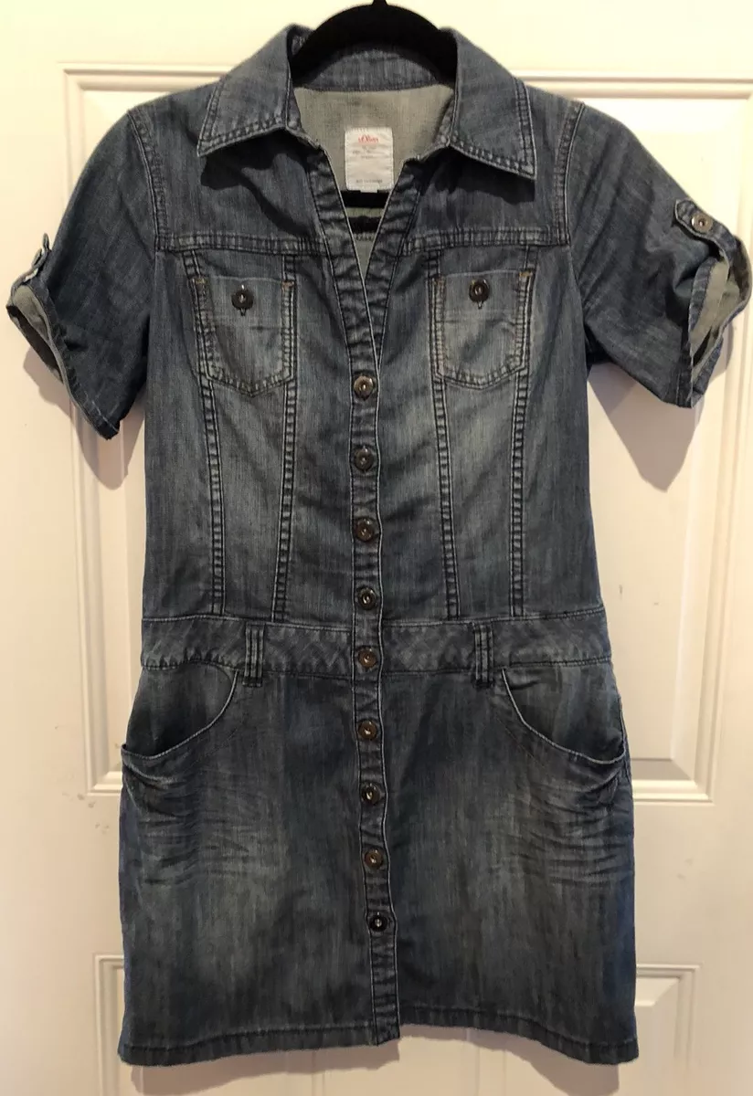 S oliver denim dress sale