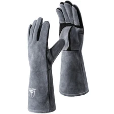 16 Inches 932℉ Welding Gloves for MIG/Stick Welding Heat Fire Resistant Leather