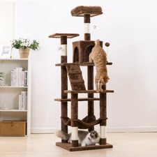63.8 Cat Tree for Large Cat Tower Condo Scratching Post Pet House Kitty Supplies