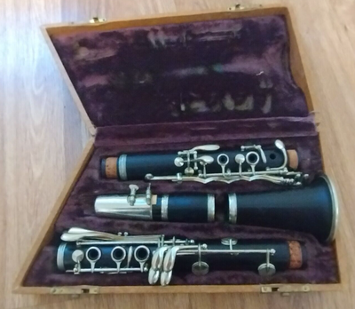 VINTAGE Evette Schaeffer Buffet Crampon WOOD CLARINET #544 CASE 