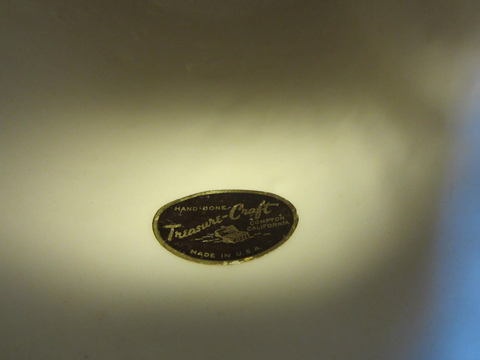 Vintage  MCM Treasure Craft ceramic Cookie Jar Canister 11" tall 1960's