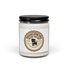 Rescue Dog Dad Candle Scented Soy Candle, Pet Memorial, Fur Baby