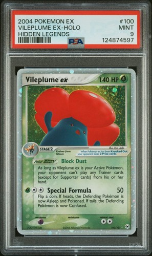 Vileplume ex graded PSA 9 for sale on eBay
