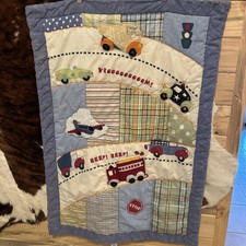 Baby Connection Rare Car Truck Crib Quilt Boy 100 Cotton Vintage Baby Blanket