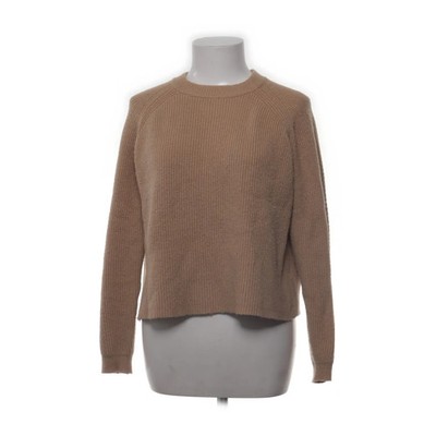 Bershka, Strickpullover, Größe: XS, Beige, Einfarbig, Rippenstrick, Damen #Mmd