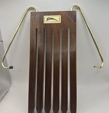Mid Century Art Deco Wooden Pants Rack Hanger Vintage Hiz Inc 5.25"x13" READ