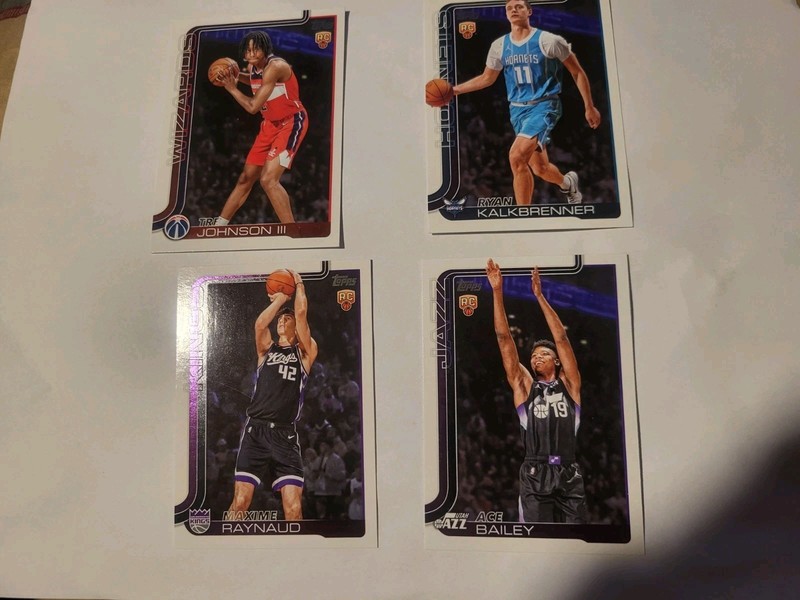 2025-26 Topps  RC Basketball Lot  Ace Bailey Kalkbrenner Johnson