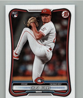 2026 Topps Bowman Baseball Chase Burns Cincinnati Reds #3 Rookie Card