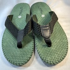 Men's Color Splicing Slipper Flat Heel Flip Flops Casual Beach Sz 43/9.5-10
