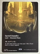 MTG / Sacred Foundry / EOE / #282 / Regular (Borderless) / Rare / NM