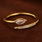 10K Yellow Gold, IGI Certified 0.21CT Marquise & Round  Lab Grown Diamond Ring