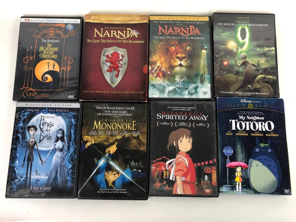 Лот из 11 DVD детских фильмов студия Ghibli Narnia Coraline Spiderwick D&D 9 - Изображение 3 из 4