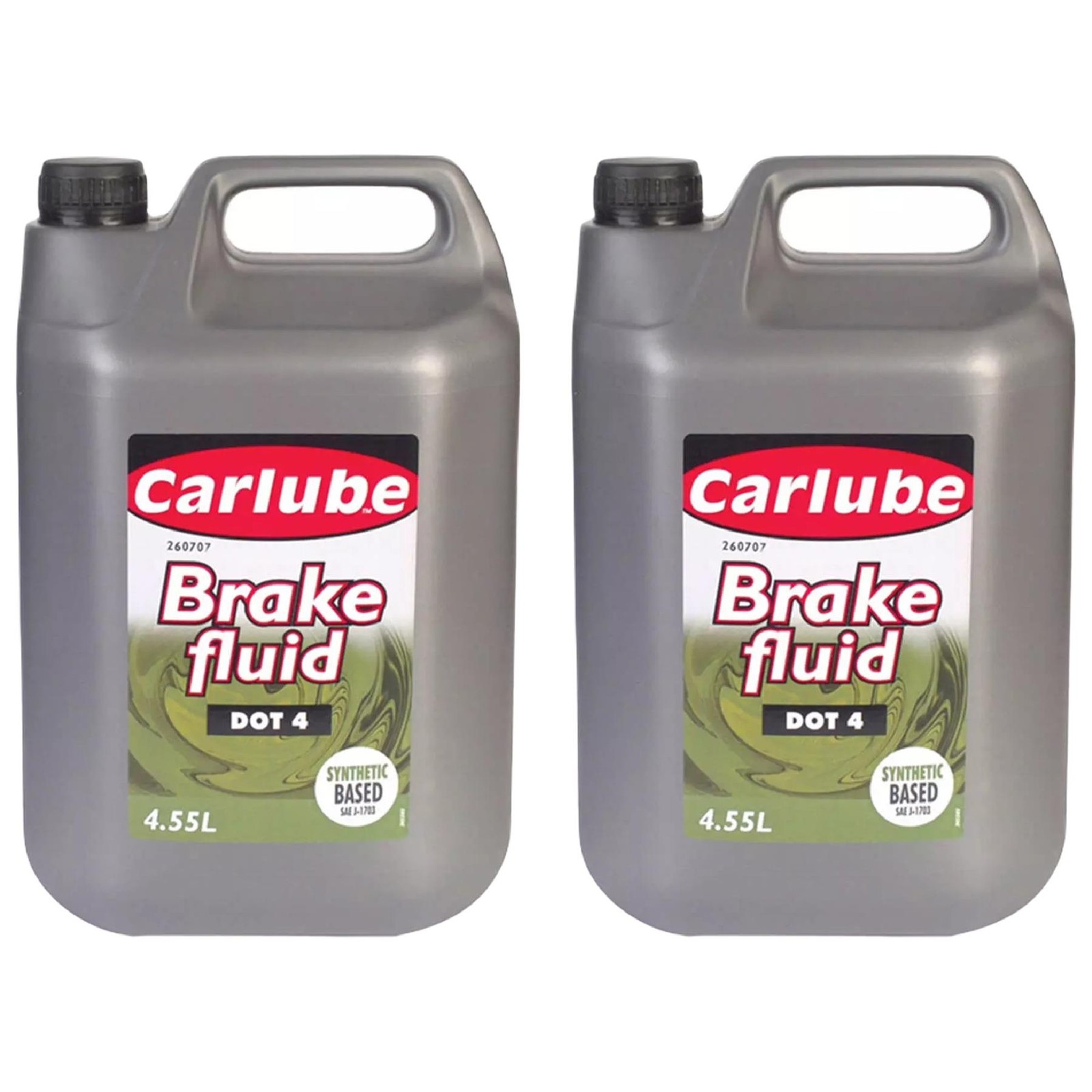 Carlube BFL455 Brake Fluid FMVSS 116 DOT 4 SAE J1704 Synthetic 4.55 Litres x2