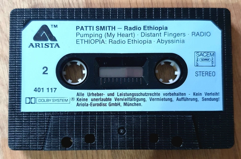 Patti Smith Group - Radio Ethiopia 1988 UK REISSUE Arista ~ 401 117 Paper Labels - Image 4 of 4