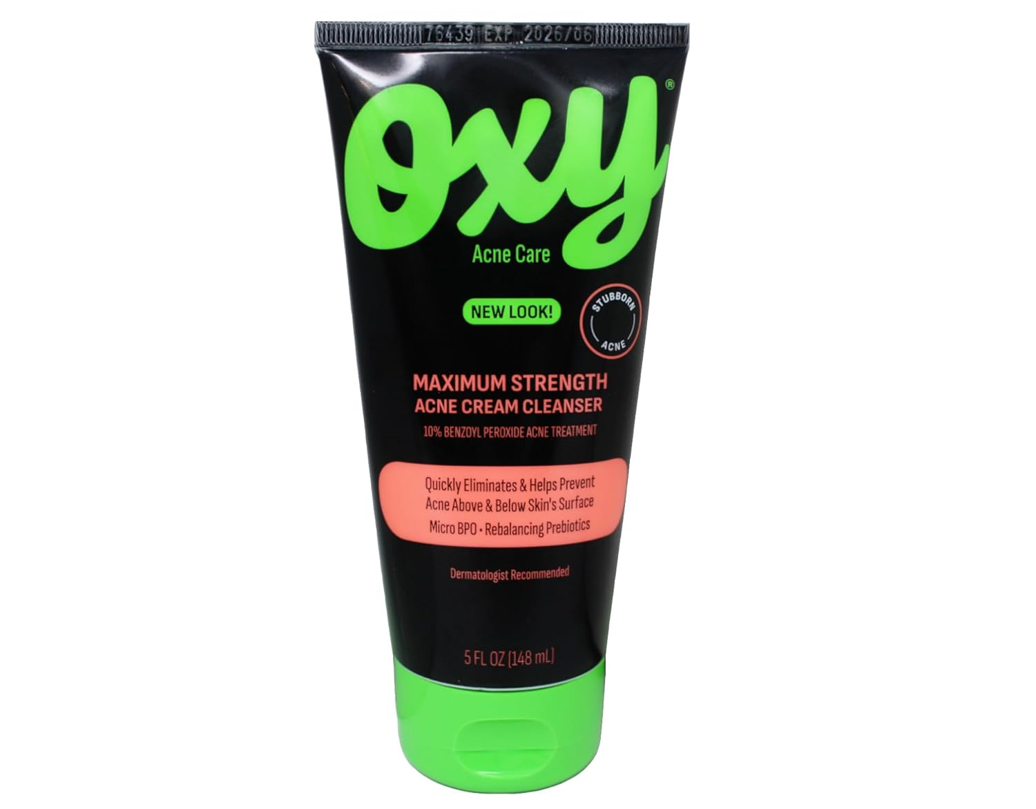 Oxy Acne Medication Face Wash - Maximum Action with Maximum Strength 10% Benzoyl