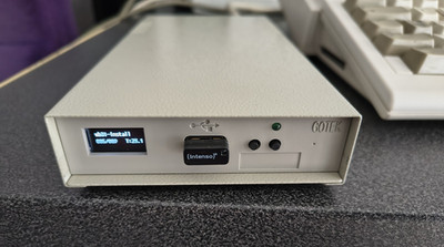  ️ Externes Amiga Gotek-Laufwerk mit Display, Disketten-Images, inkl. USB-Stick
