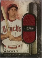 2016 Topps Tier One PAUL GOLDSCHMIDT Dual Relics /50