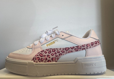 PUMA Karmen CA Pro Turnschuhe Kinder Trainer Weiß Low Top UK 5 US 6 EU 38