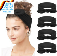 Dreshow 4 StüCk Damen Stirnband Kopfband Haarband Turban Elastische Stirnband Ha