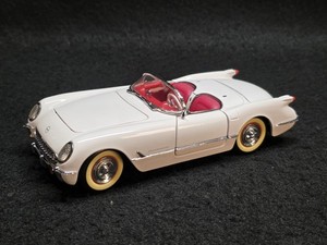 Collection Franklin Mint – Corvette Chevrolet 1953 Cabriolet Blanc Échelle 1:24