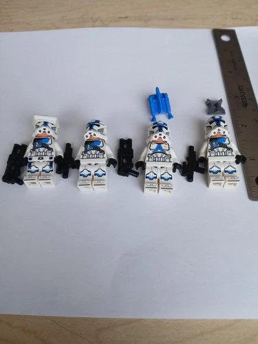 Star Wars Legos White includes guns jetpack helmets and minifigures good conditi