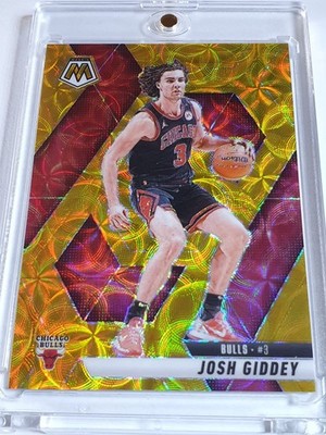 2024 Panini Mosaic Josh Giddey #71 GOLD SCOPE 10/10 Holo (Bulls