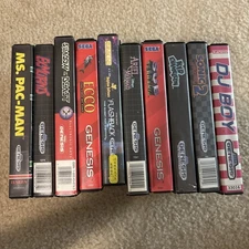 Video Game Lot Of 10 Sega Genesis, Video Games, Tested, Complete, Box And Game