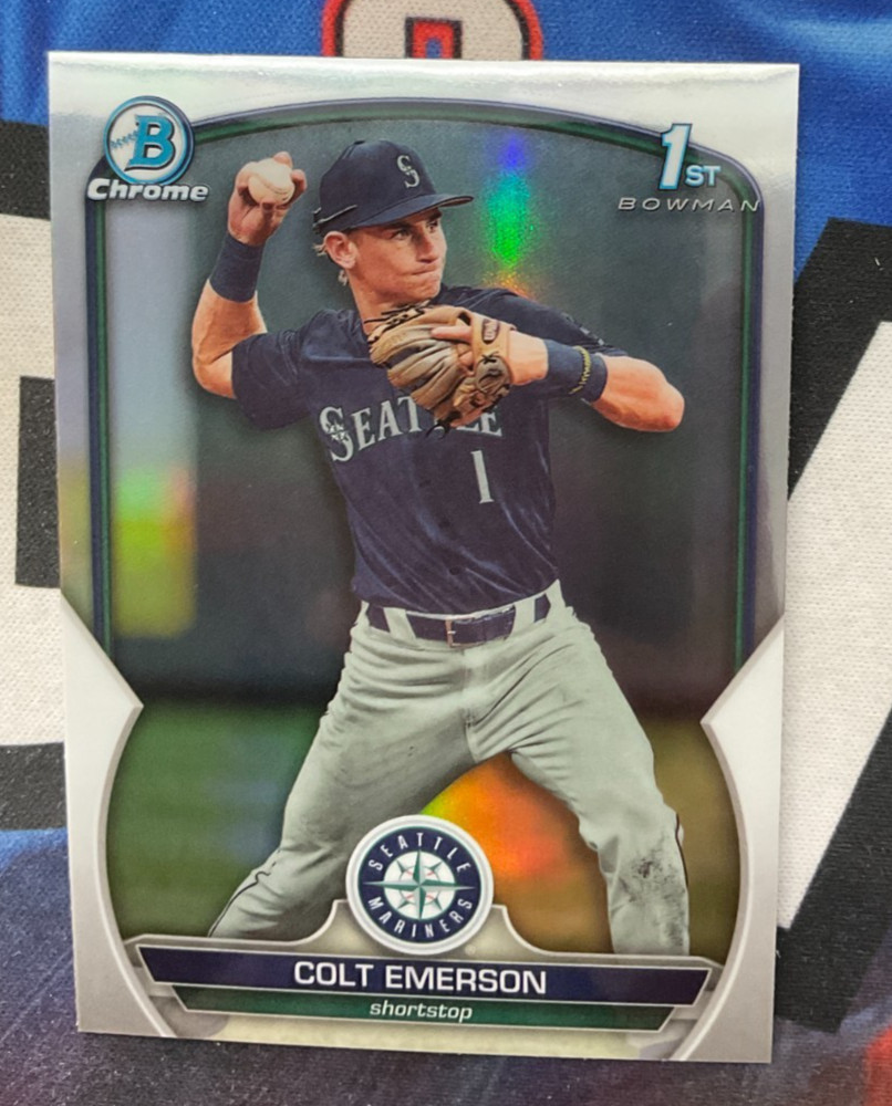 2023 Bowman Draft Baseball #BDC-142 Colt Emerson Refractor 1st Bowman Chrome