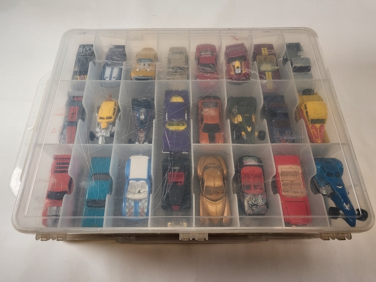 Clear Carry Case Handle 48 Cars Fit Lot Of Hot Wheels Matchbox