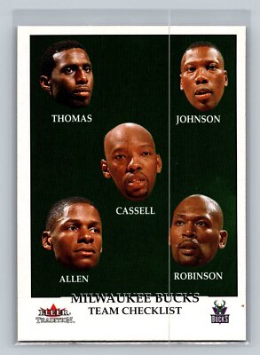 Milwaukee Bucks 2000-01 Fleer Tradition #299 Milwaukee Bucks C21 | eBay