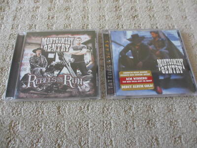 Montgomery Gentry 2 CD Lot Rebels on the Run  & Tattoos & Scars *
