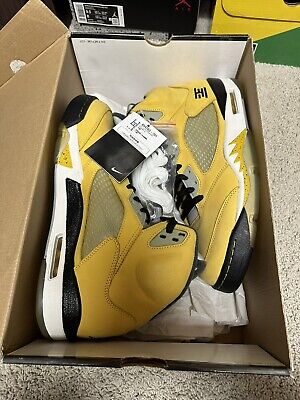 Nike Air Jordan 5 V Retro Tokyo T23 Yellow Black White Nike Air Jordan 5 V Retro Tokyo T23 Yellow Black White