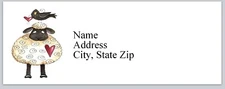 Personalized Address Labels Country Sheep Crow  (bx 366)