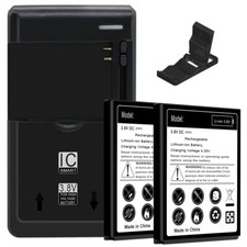 Long Lifespan 2x 3300mAh Standard Battery Portable Charger for Sonim XP5s XP5800