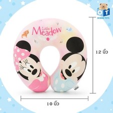 12" AUTHENTIC DISNEY MICKEY MOUSE Plush Travel Pillow Neck Rest Cushion Doll Toy