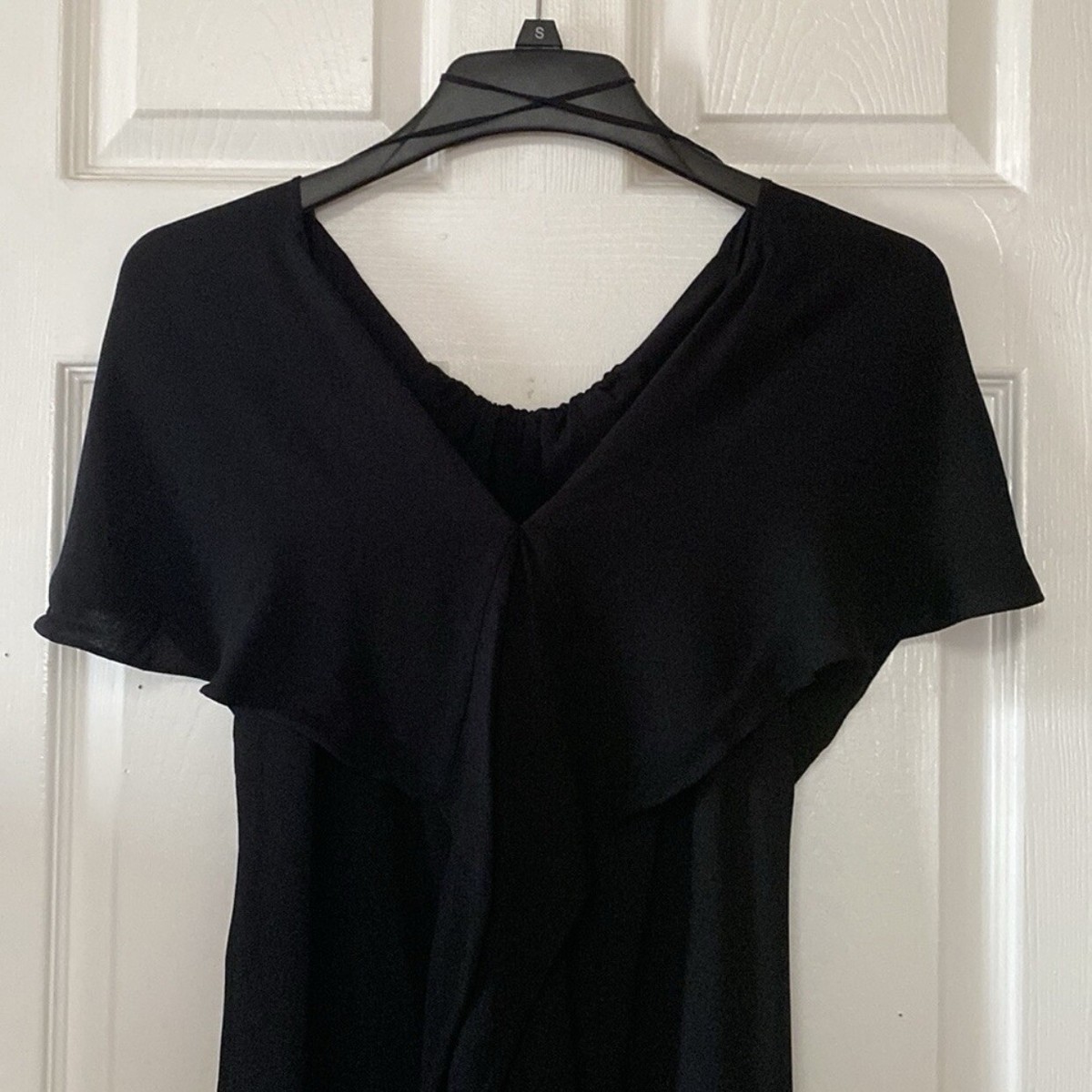 Jil Sander Black Gothic Cape Avant Garde Dress View 6