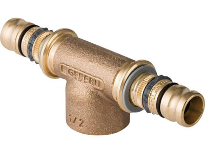 Geberit Mepla T-Stück mit IG Rotguss d32-Rp 1-32 604363005