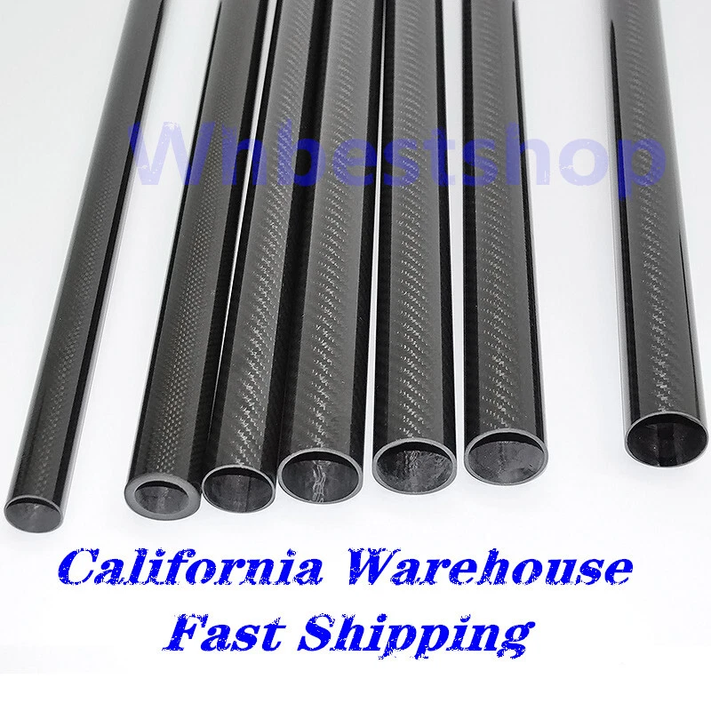 3k Carbon Fiber Tube/Pipe OD 10 12 14 15 16 18 20 22 24 25 27 30 32 35 40x 500MM - Image 2 of 4