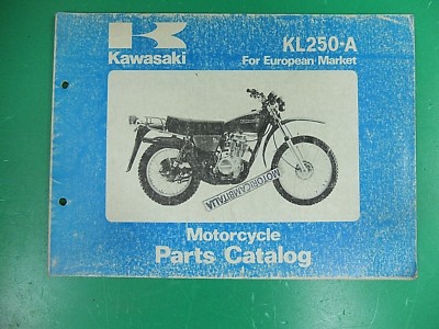 PER KAWASAKI KL250 KL 250 A1 A2 CATALOGO RICAMBI SPARE PARTS