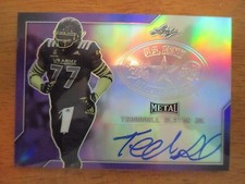 TEDARRELL SLATON JR. Florida 2017 Leaf Army All-American PURPLE Autograph #16/25