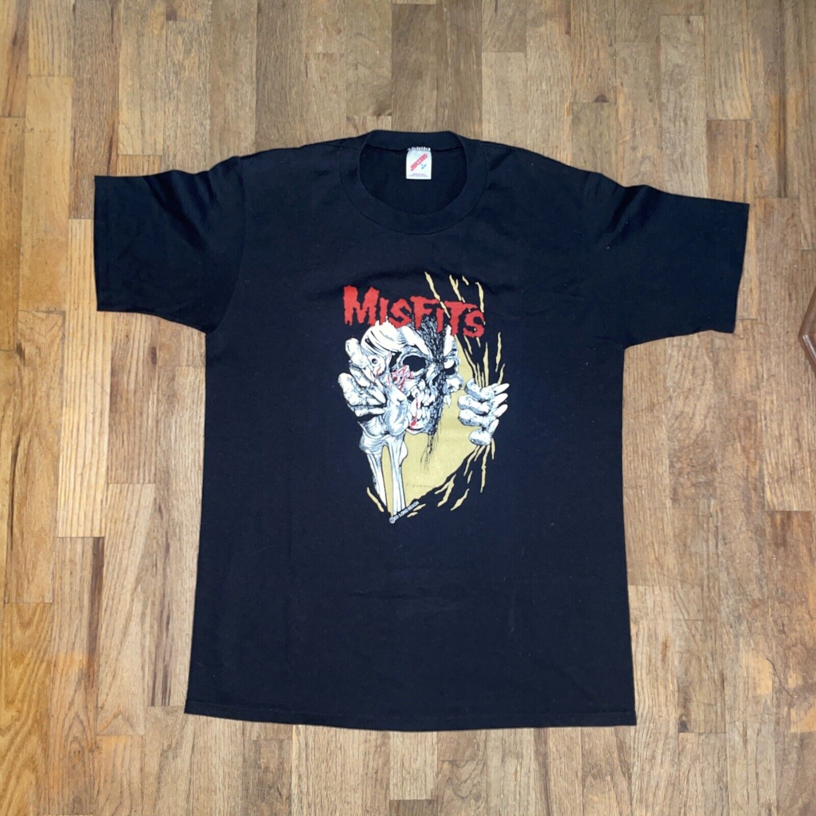 Vintage MISFITS T Shirt Original 80s PUSHEAD ZED records Long Beach USA  Danzig